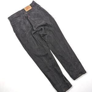 Vintage Levi's 550 Jeans Women's Size 11 Short Black Relaxed Tapered